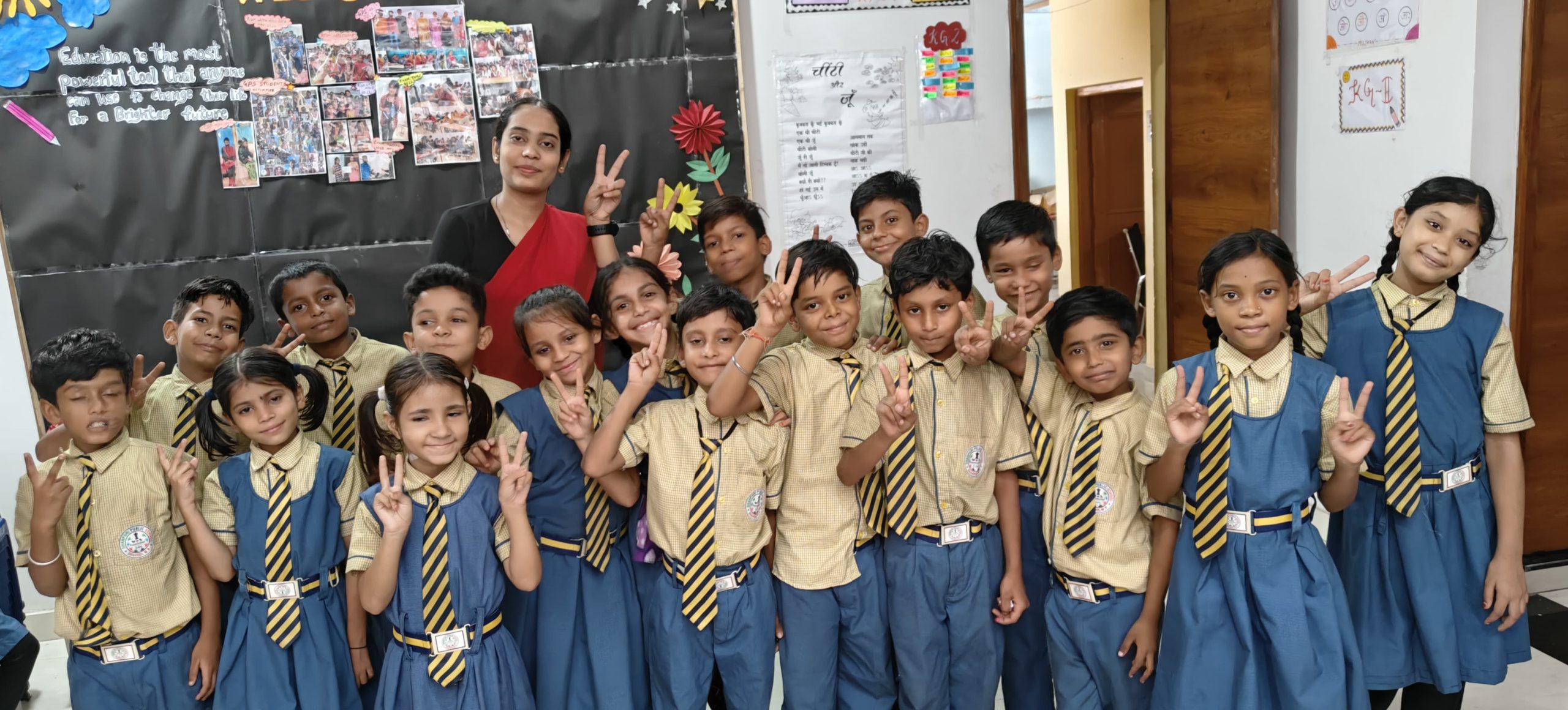 Saida Najmi DPS Teacher With students WES