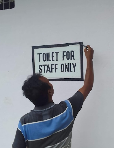 Staff Only Sign