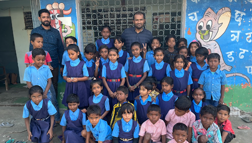 Aarif Sir and Abdul Sir with Students