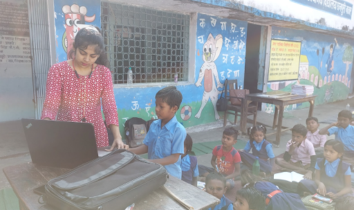 Students Learning Laptop