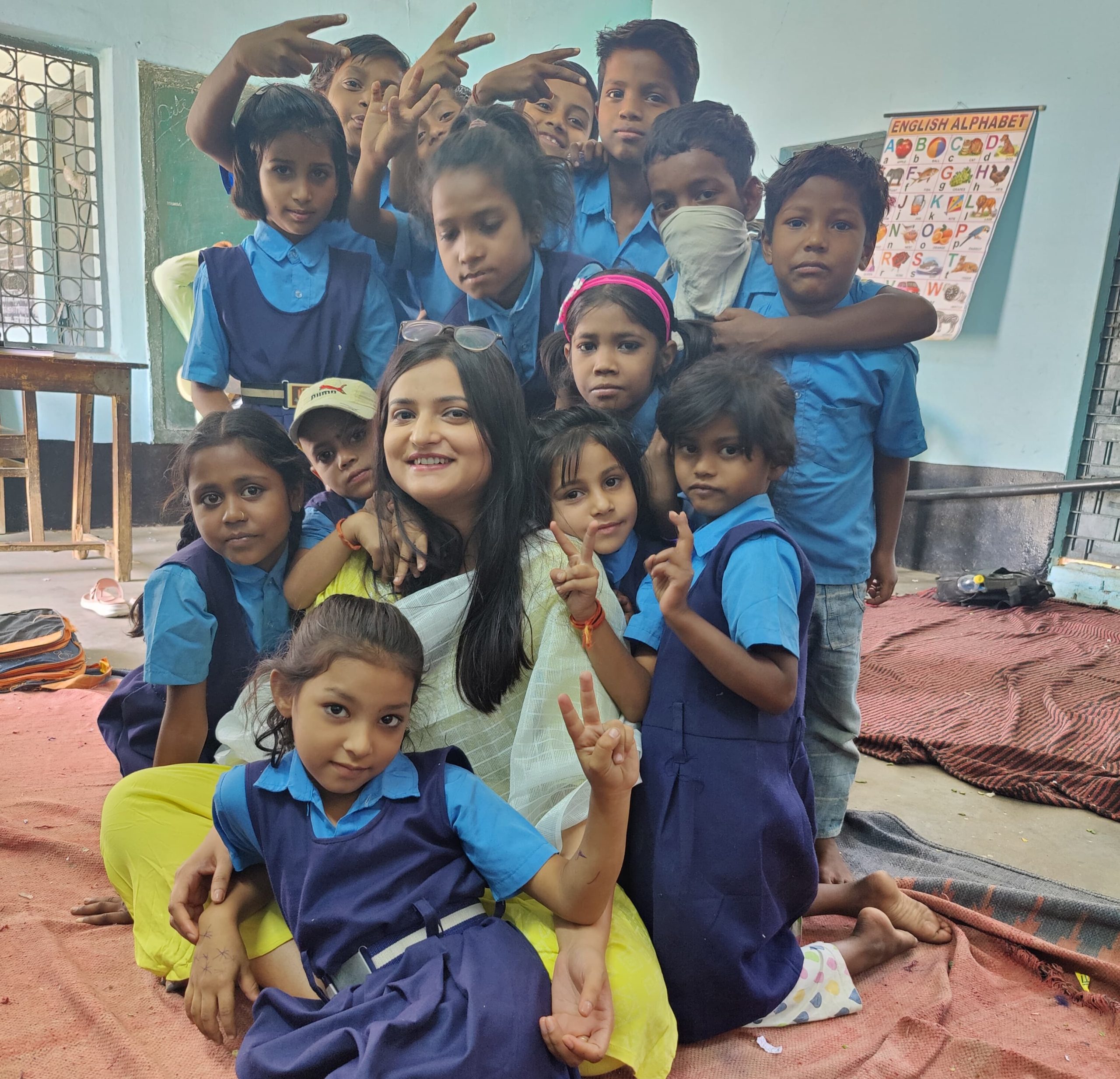 Riya Mam With Student