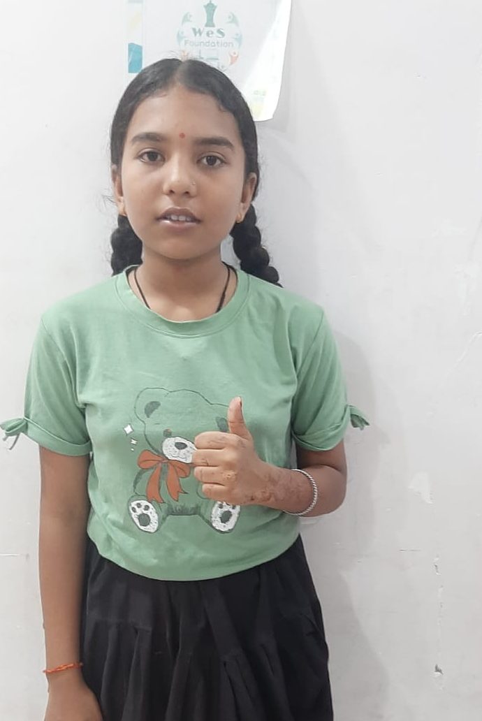 Palak FSG Student of class 8 th
