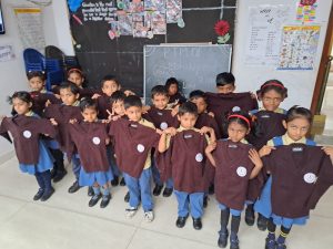 DPS Class 1 st Students 2024-25 holding sweater